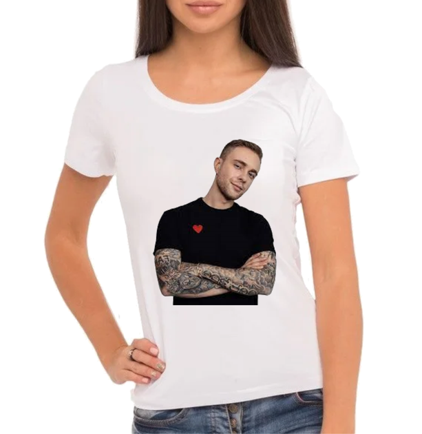 Футболка Єгор Крід Egor Kreed Біла Розмір 164 від продавця: PRINTINI ...