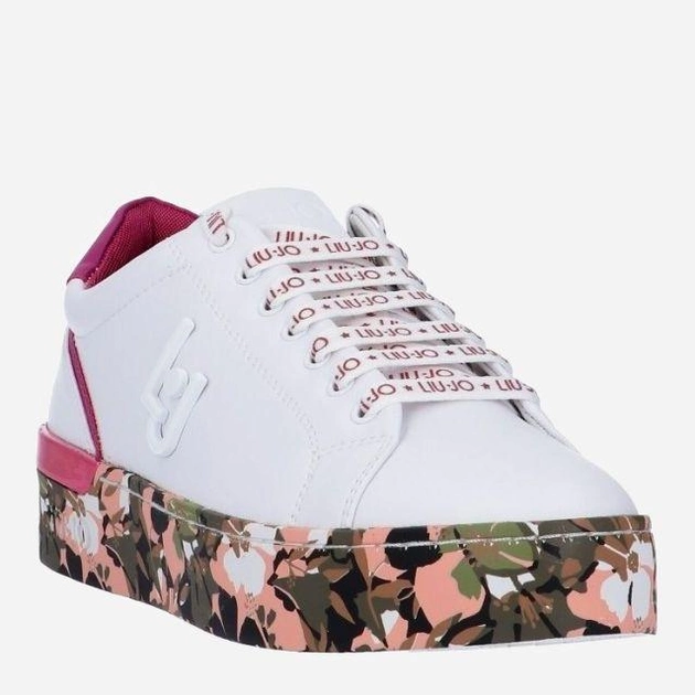 Кеды Liu Jo Silvia 01 Sneaker BA0001EX014S1021 39 Белые с розовым (800070117599) 
