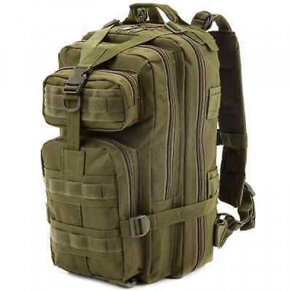 Тактичний військовий штурмової похідний рюкзак Molle Assault 20L Універсальний рюкзак Olive - зображення 2