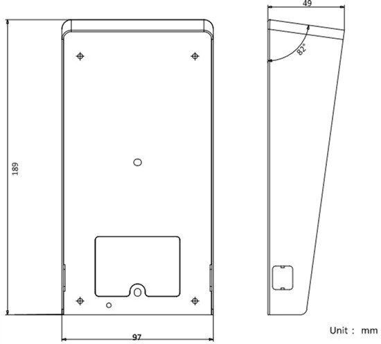Przyłbica ochronna Hikvision DS-KABV8113-RS/Surface - obraz 2