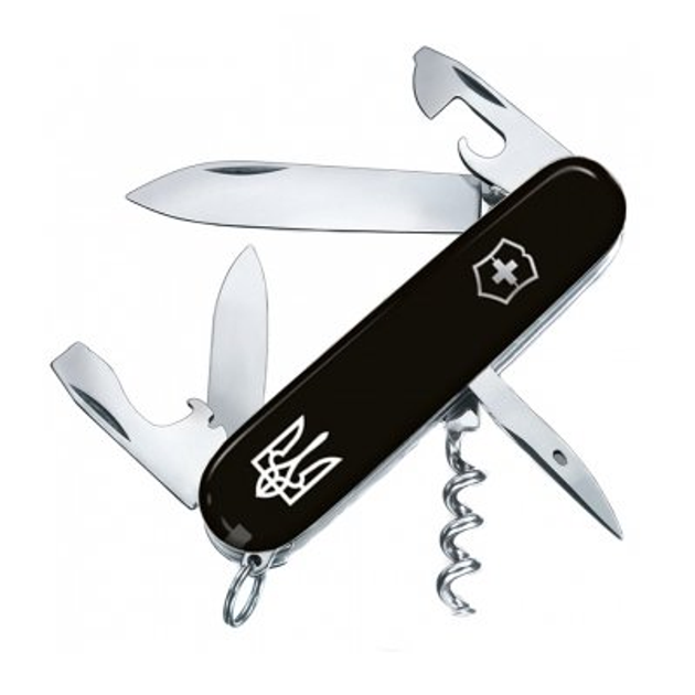 Ніж Victorinox Spartan Ukraine 1.3603.3R1 тризуб чорний (Vx13603.3R1) - зображення 1