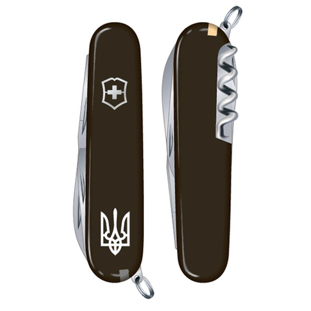 Ніж Victorinox Spartan Ukraine 1.3603.3R1 тризуб чорний (Vx13603.3R1) - зображення 2