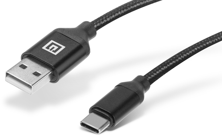 Кабель Real-El Premium USB A - Type C Fabric 2 м Black (EL123500047) - зображення 4