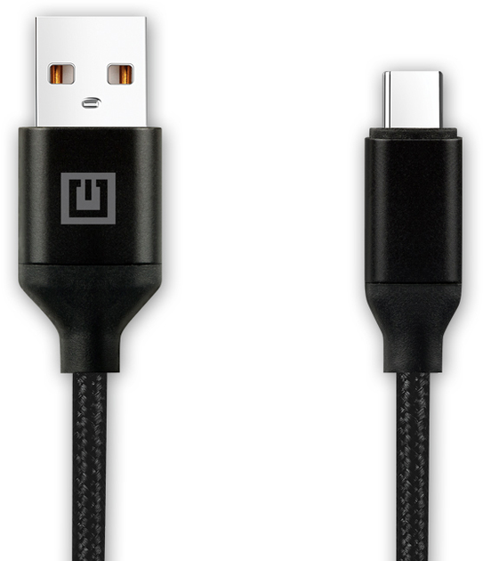 Кабель Real-El Premium USB A - Type C Fabric 2 м Black (EL123500047) - зображення 5