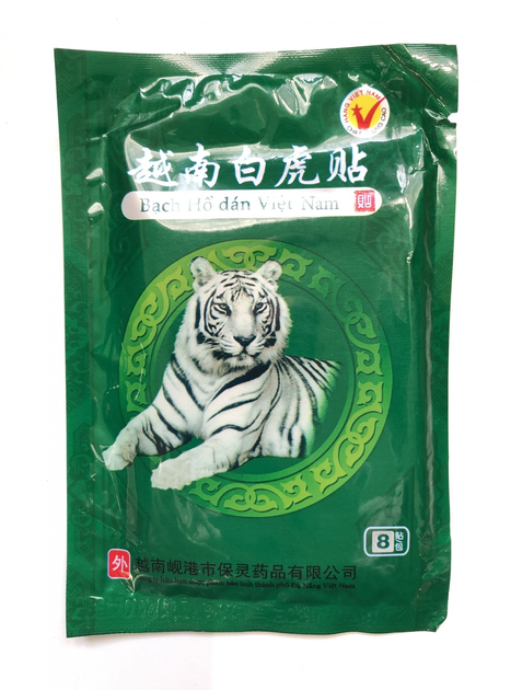 Обезбаливающий согревающий пластырь «Белый Тигр» Бах Ну Дан Bach Ho Dam - изображение 1