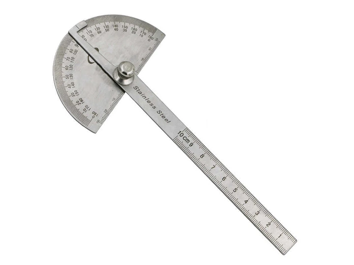 Угломер Stainless Steel с линейкой 10 см (1005-111-00) - Фото 1 Угломер Stainless Steel с линейкой 10 см (1005-111-00) - изображение 1