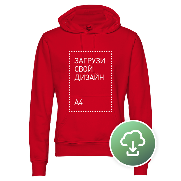 Худи Unisex, XS, Цветной, с печатью A4 вертикаль - Фото 7 Худи Unisex, XS, Цветной, с печатью A4 вертикаль - изображение 7