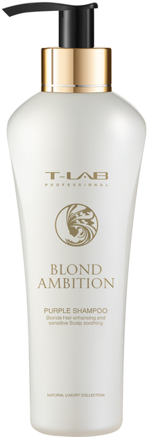 Акція на Шампунь T-LAB Professional Blond Ambition Purple Shampoo для корекції кольору і живлення волосся 300 мл від Rozetka