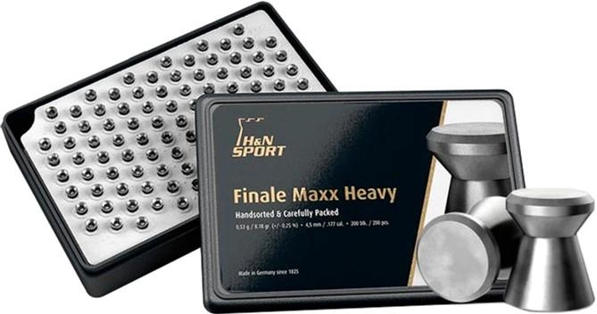 Кулі пневматичні H&N Finale Maxx HW. Кал. 4.49 мм Вага — 0.53 г 200 шт./пач. (14530371) - зображення 1