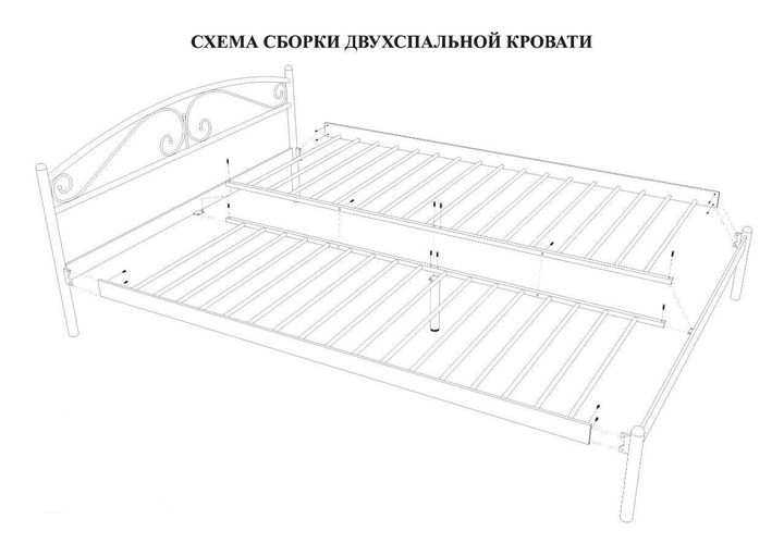 Кровать лиана 140х200 схема сборки