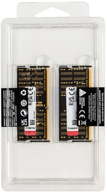 Pamięć RAM Kingston Fury SODIMM DDR4-3200 65536 MB PC4-25600 (Kit of 2x32768) Impact Black (KF432S20IBK2/64) - obraz 3