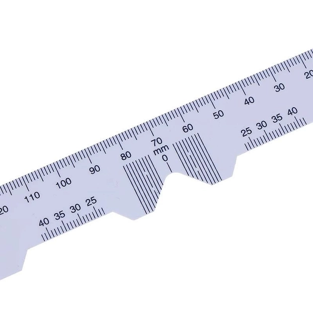 Линейка пупиллометр № 1 Hbbit Tools для измерения монокулярного и бинокулярного межзрачкового расстояния 150 мм (mpm_7455) - зображення 2