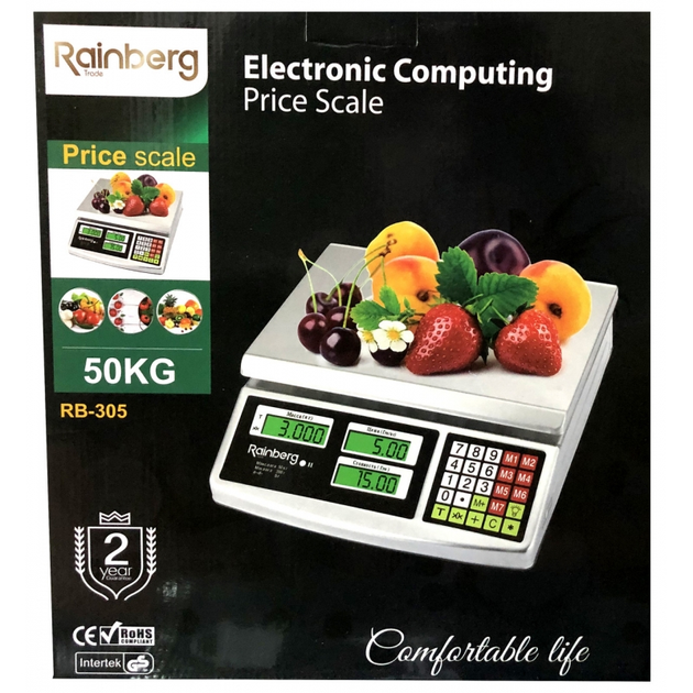Весы торговые Rainberg RB-305 до 55 кг - изображение 3