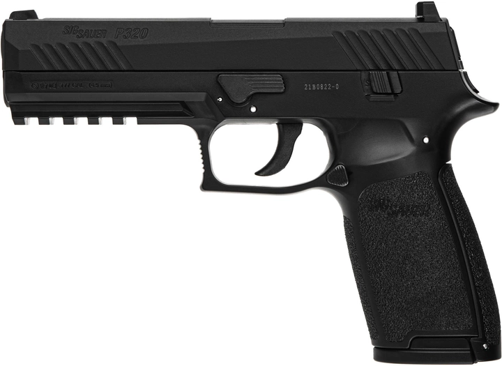 Пістолет пневматичний Sig Sauer P320 Blowback калібр 4.5 мм (AIR-P320-177-30R-BLK) - зображення 2