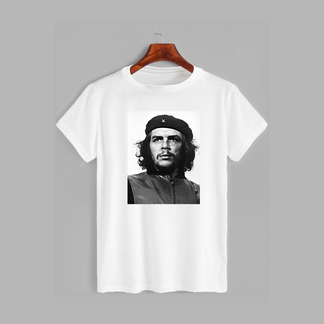 Акція на Футболка бавовняна довга чоловіча Likey Che Guevara M150-1711 M Біла від Rozetka