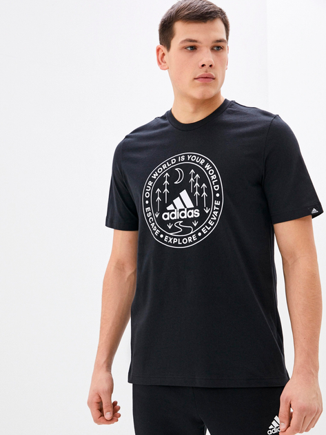 Футболка Adidas M Crcl Xplr T GL2840 S Black (4064044274809) - изображение 1