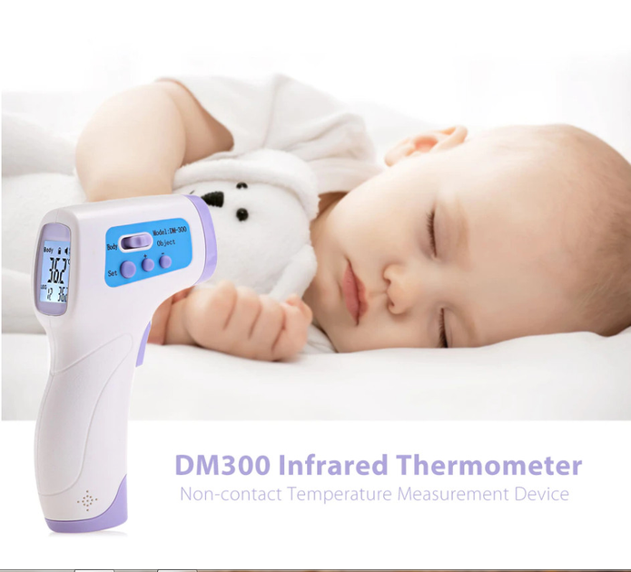 Бесконтактный инфракрасный термометр для тела и поверхностей Baby Thermometr - изображение 1