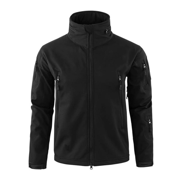 Тактическая куртка № 2 Lesko A012 Black S мужская теплая (F_5127-18495) - изображение 1