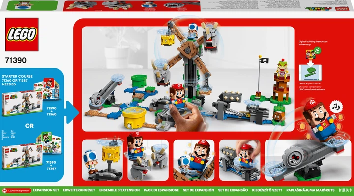 Zestaw klocków LEGO Super Mario Zestaw dodatkowy Walka z Reznorami 862 elementy (71390) - obraz 19