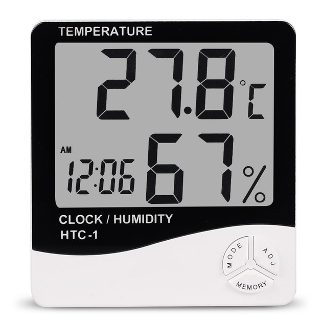 Термометр гигрометр Generic HTC-1 Цифровой Комнатный – низкие цены .