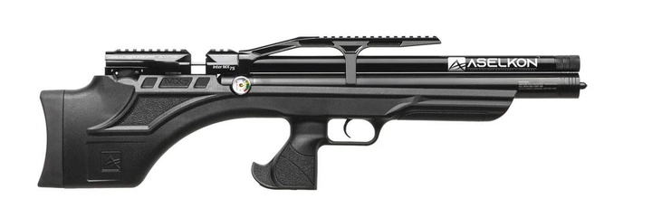 Пневматична PCP гвинтівка Aselkon MX7 Black кал. 4.5 + Насос Borner для PCP в подарунок - зображення 2