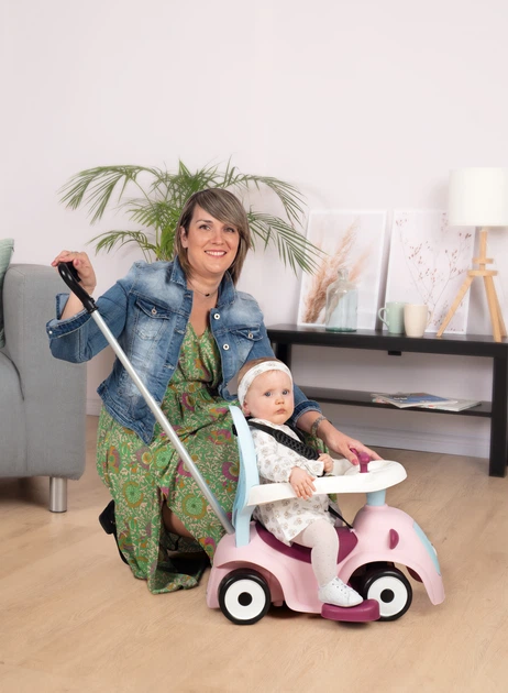Машина для катання малюка Smoby Toys Маестро 3 в 1 зі звуковими ефектами рожева (720305) - зображення 9