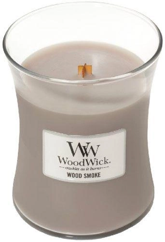 Свічка ароматична Woodwick Medium Wood smoke 275 г - изображение 1