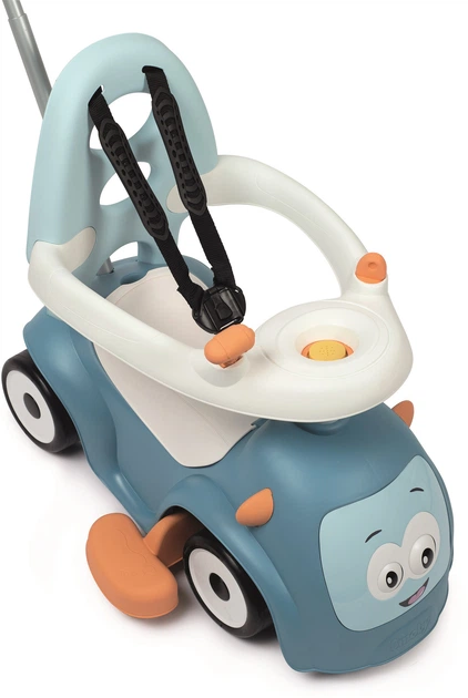 Машина для катання малюка Smoby Toys Маестро 3 в 1 зі звуковими ефектами блакитна (720304) - зображення 4
