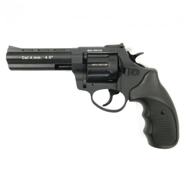Револьвер под патрон Флобера STALKER 4.5"" черн. рук.+ в подарок Патроны Флобера 4 мм Sellier&Bellot Sigal (200 шт) - изображение 2