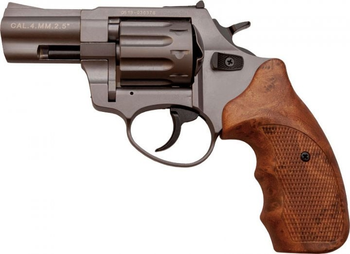 Револьвер под патрон Флобера STALKER Titanium 2.5"" коричн. рук. + в подарок Патроны Флобера 4 мм Sellier&Bellot Sigal (200 шт) - изображение 2
