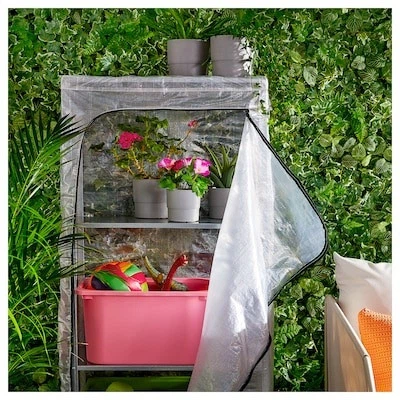 Накидка на стеллаж IKEA HYLLIS прозрачная 60x27x140 см (804.302.04) - зображення 3