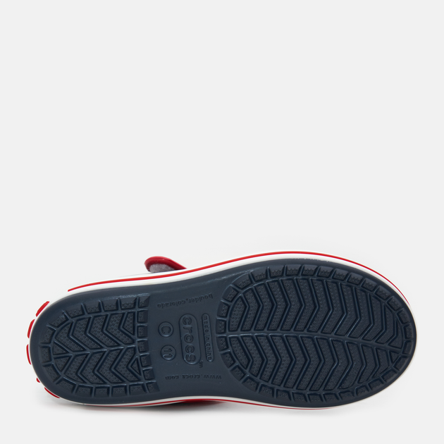 Дитячі сандалії для хлопчика Crocs Kids Crocband 12856-485 34-35 (J3) Темно-сині з червоним (883503810006) - зображення 5