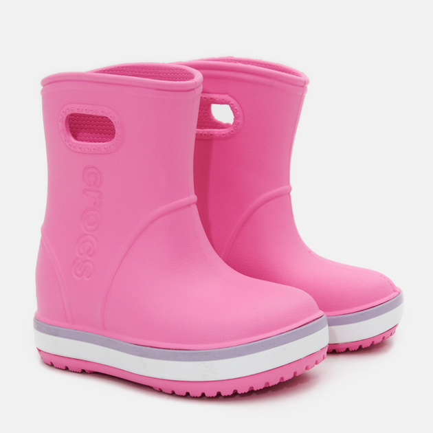 Резиновые сапоги детские Crocs Crocband Rain Boot 205827-6QM-C9 25-26 ...