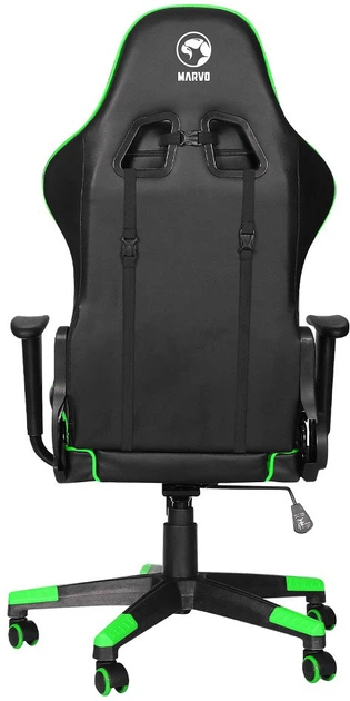 Крісло для геймерів Marvo CH-106 Black-green (CH-106GN) - зображення 5