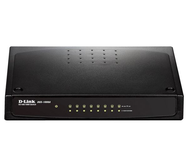 Коммутатор D-Link DGS-1008A (8*GE, plastic) – фото, отзывы ...