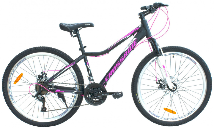 Акція на Велосипед Crossride Molly lady 26" 15" 2023 Чорний від Rozetka