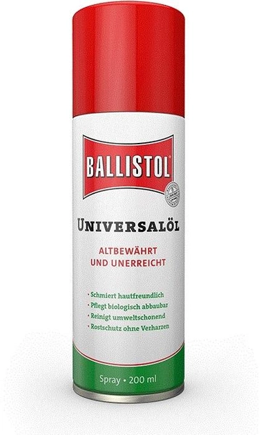 Масло збройне Klever Ballistol Універсальний Oil Spray 200 ml (21760) - зображення 1