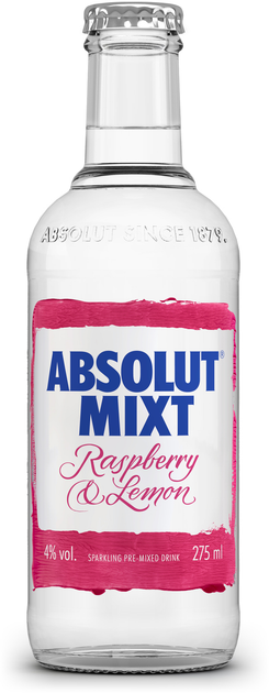 Напиток слабоалкогольный газированный Absolut Mixt Raspberry & Lemon 0. ...
