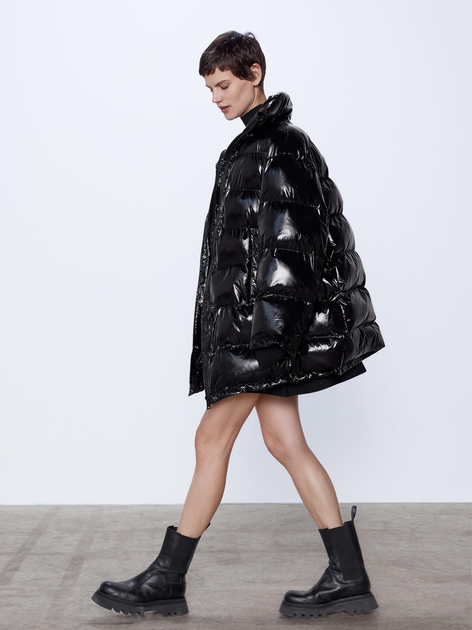 まや ᐉ Куртка косуха женская р. 40 Черный (SKT001009743