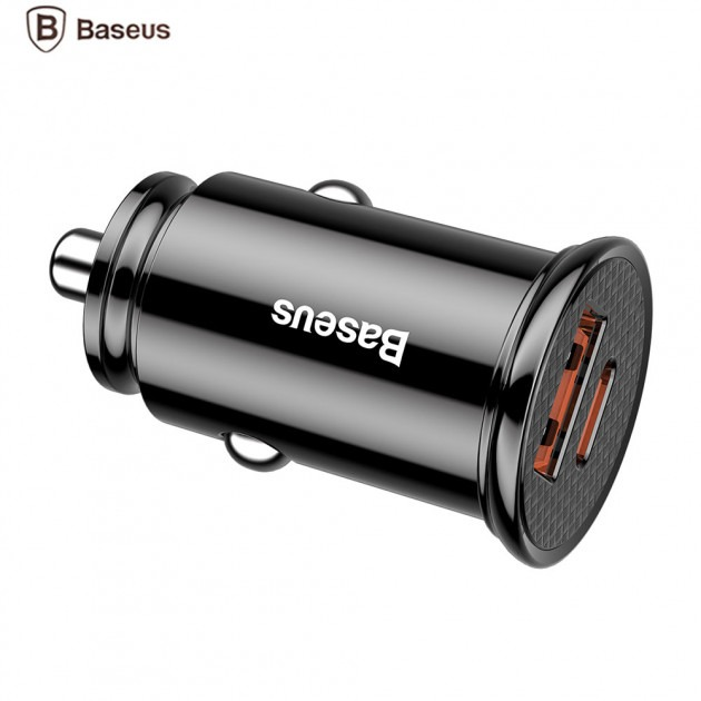 Автомобильная быстрая зарядка для машины Baseus Car Charger USB + Type .