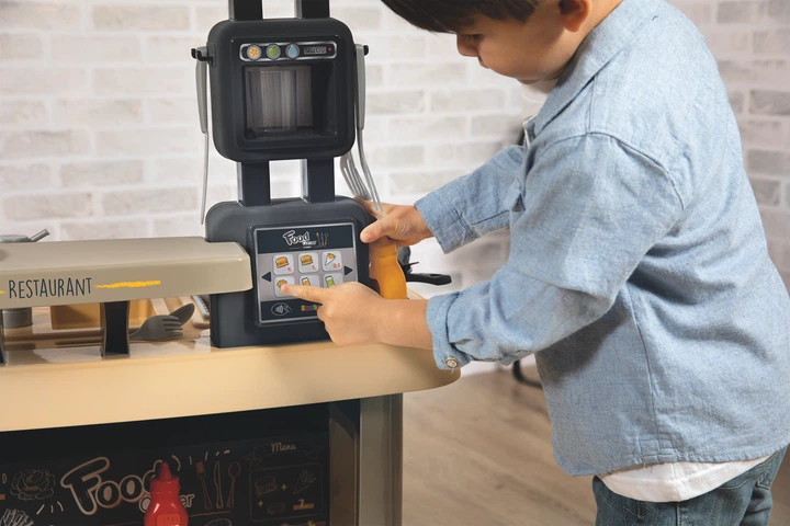 Restauracja interaktywna Smoby Toys 2 w 1 Burger House 29 akcesoriów (310910) (3032163109105) - obraz 14