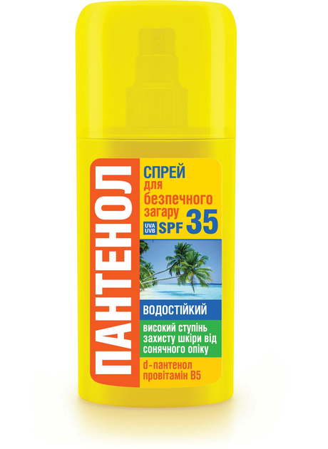 Спрей для безопасного загара Биокон 2 в 1 Пантенол SPF 35 95 мл ...