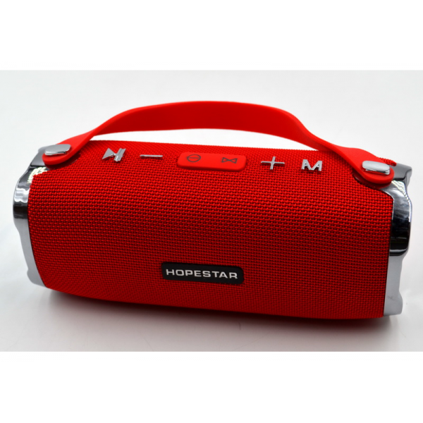Портативная Bluetooth стерео колонка Hopestar Original 21см Красная (H24) - Фото 1 Портативная Bluetooth стерео колонка Hopestar Original 21см Красная (H24) - изображение 1