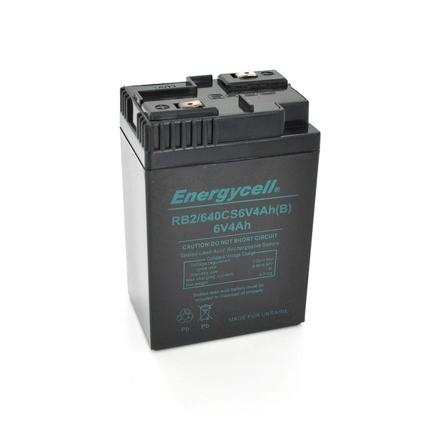 Аккумуляторная батарея Energycell RB2/640CS6V4Ah 6V, 4Ah RB2/640CS6V4Ah (B) - изображение 1