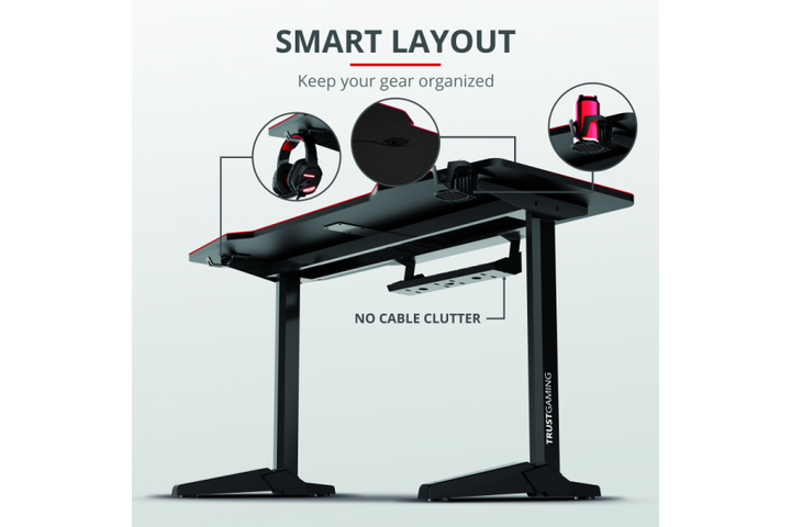 Ігровий стіл GXT 1175 Imperius XL Gaming Desk (23802) - Фото 8 Ігровий стіл GXT 1175 Imperius XL Gaming Desk (23802) - изображение 8