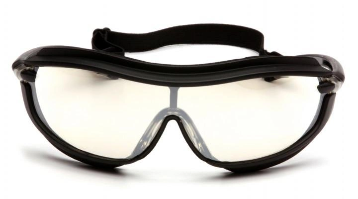 Баллистические очки защитные с уплотнителем Pyramex XS3 Plus (Anti-Fog) (indoor/outdoor mirror) зеркальные полутемные - изображение 2