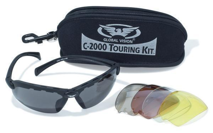 Окуляри захисні зі змінними лінзами Global Vision C-2000 Touring Kit - зображення 1
