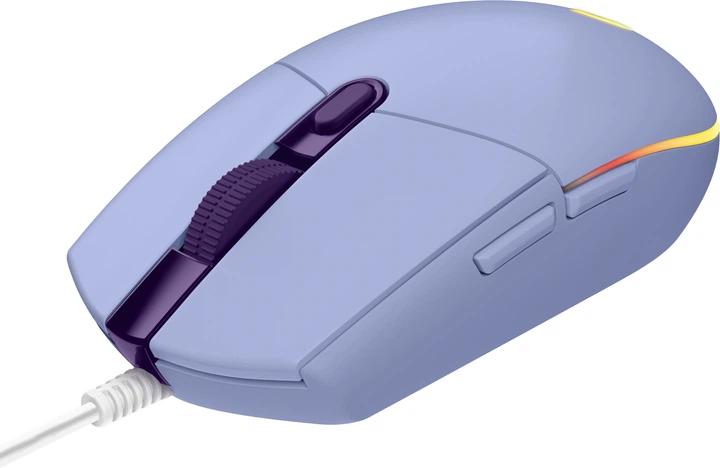 Миша Logitech G203 Lightsync USB Lilac (910-005853) - зображення 2