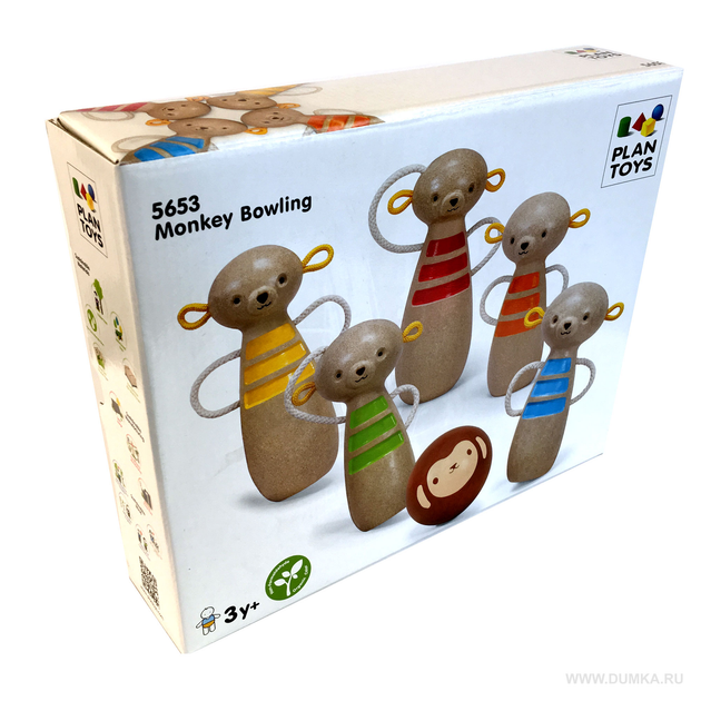 plan toys monkey bowling