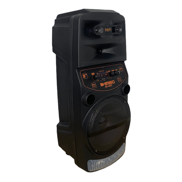 Колонка 2000W з мікрофоном для караоке з Bluetooth і підсвічуванням KIMISO QS-6802 - Фото 6 Колонка 2000W з мікрофоном для караоке з Bluetooth і підсвічуванням KIMISO QS-6802 - зображення 6